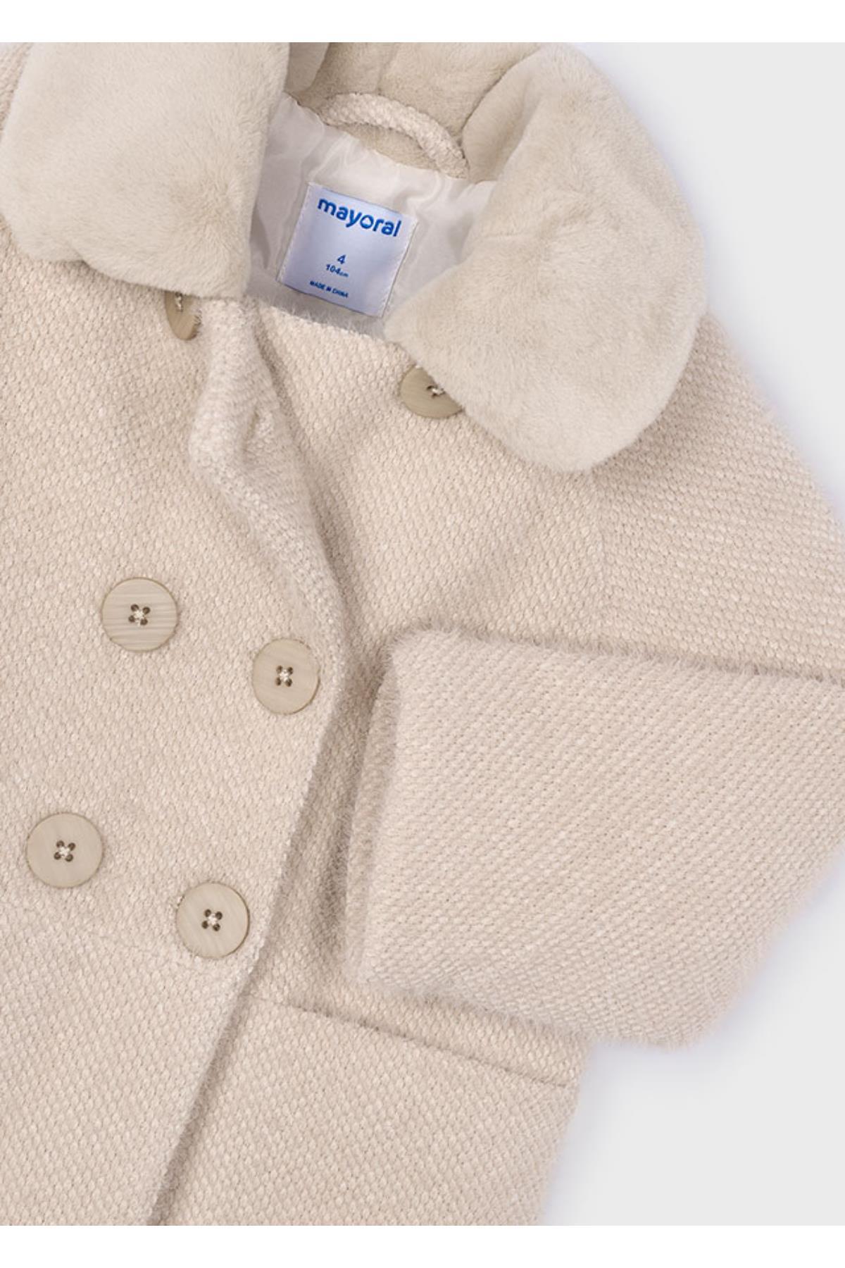 Mayoral Yakası Kürklü Kız Çocuk Mont_mnvs4438