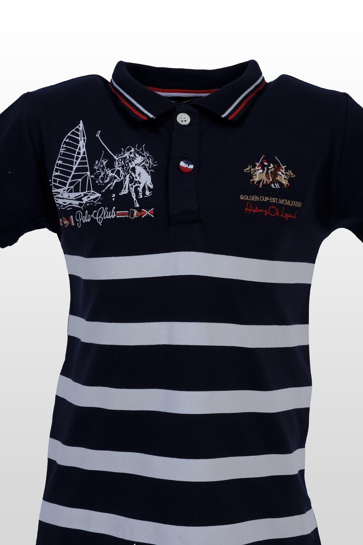 polo clup polo yaka erkek çocuk tişört