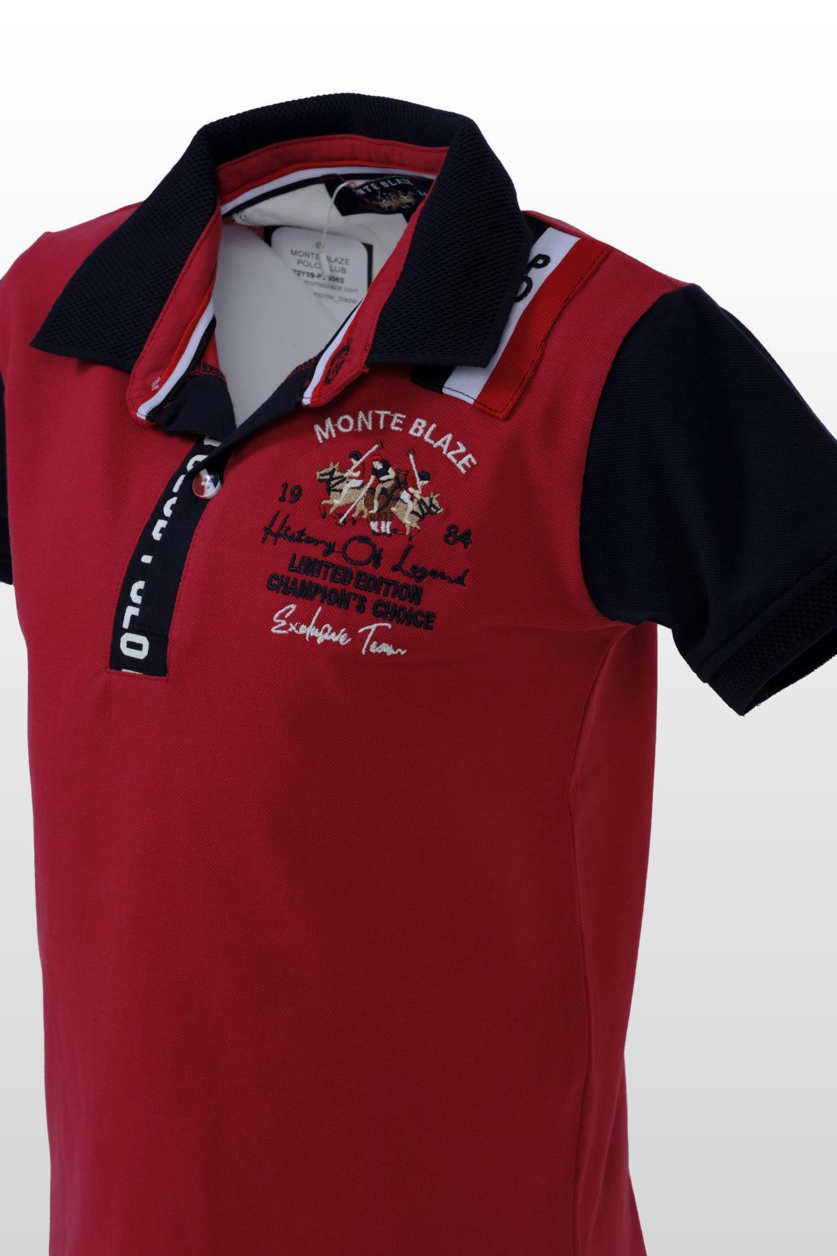 polo clup polo yaka erkek çocuk tişört