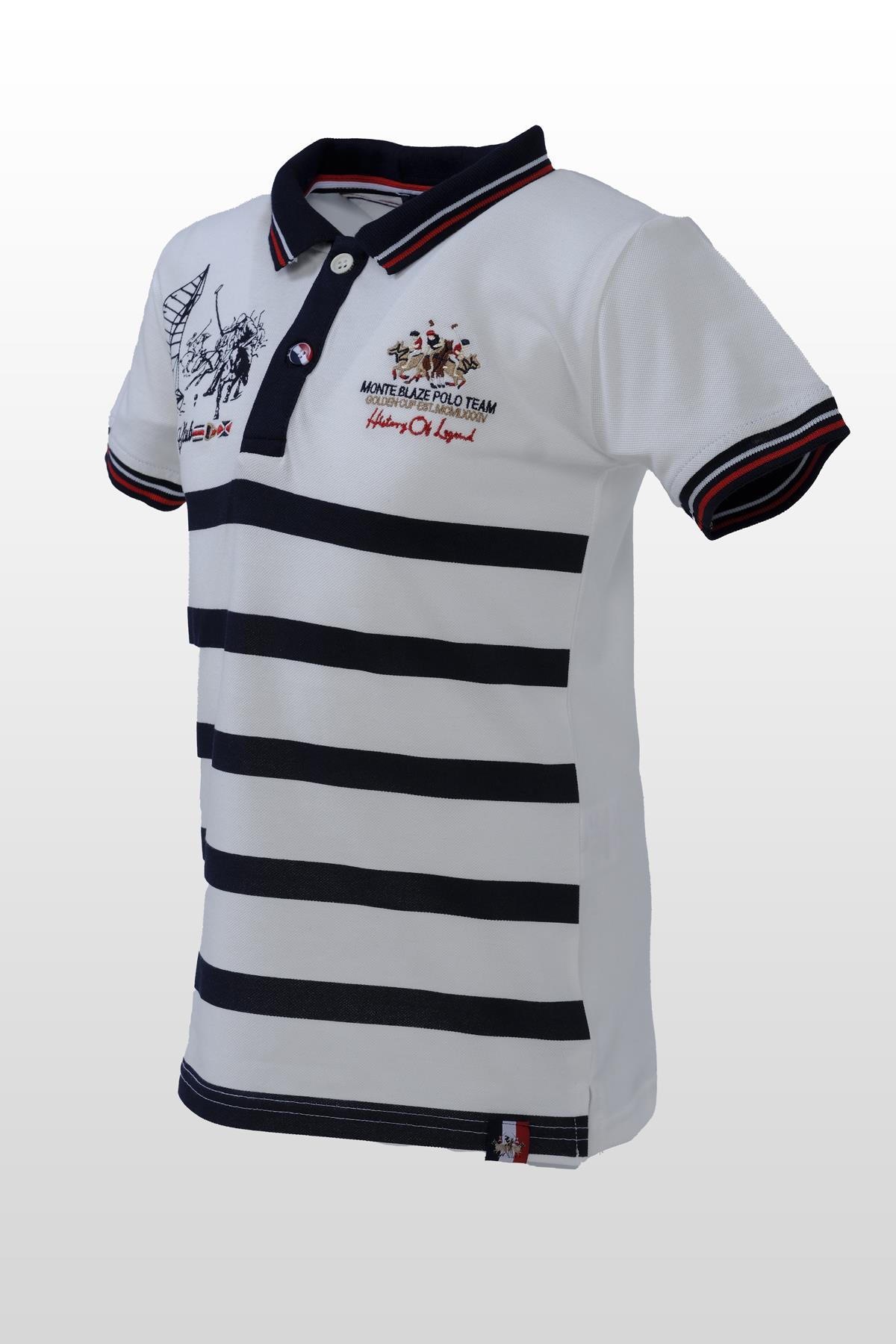 polo clup polo yaka erkek çocuk tişört