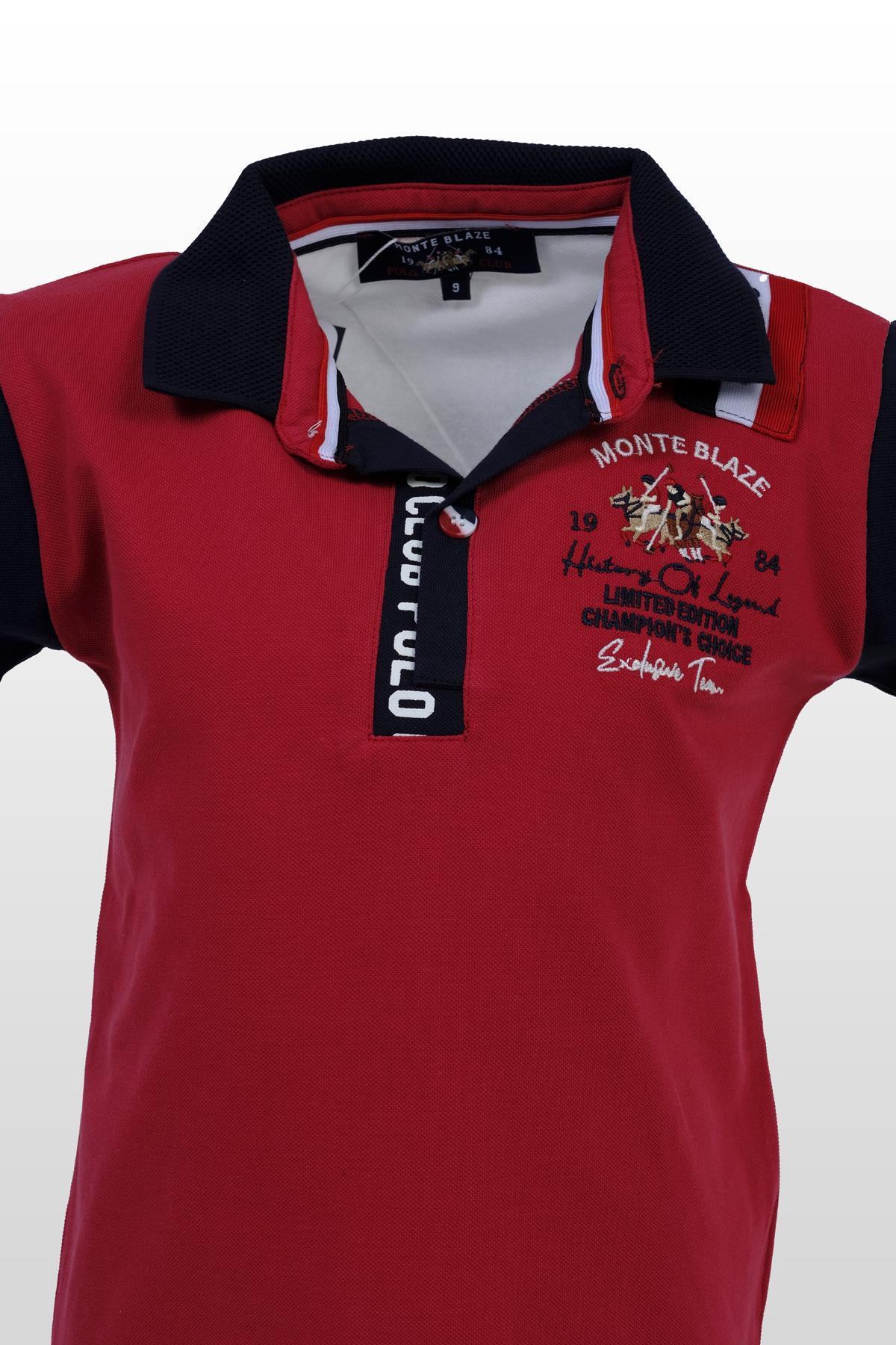 polo clup polo yaka erkek çocuk tişört