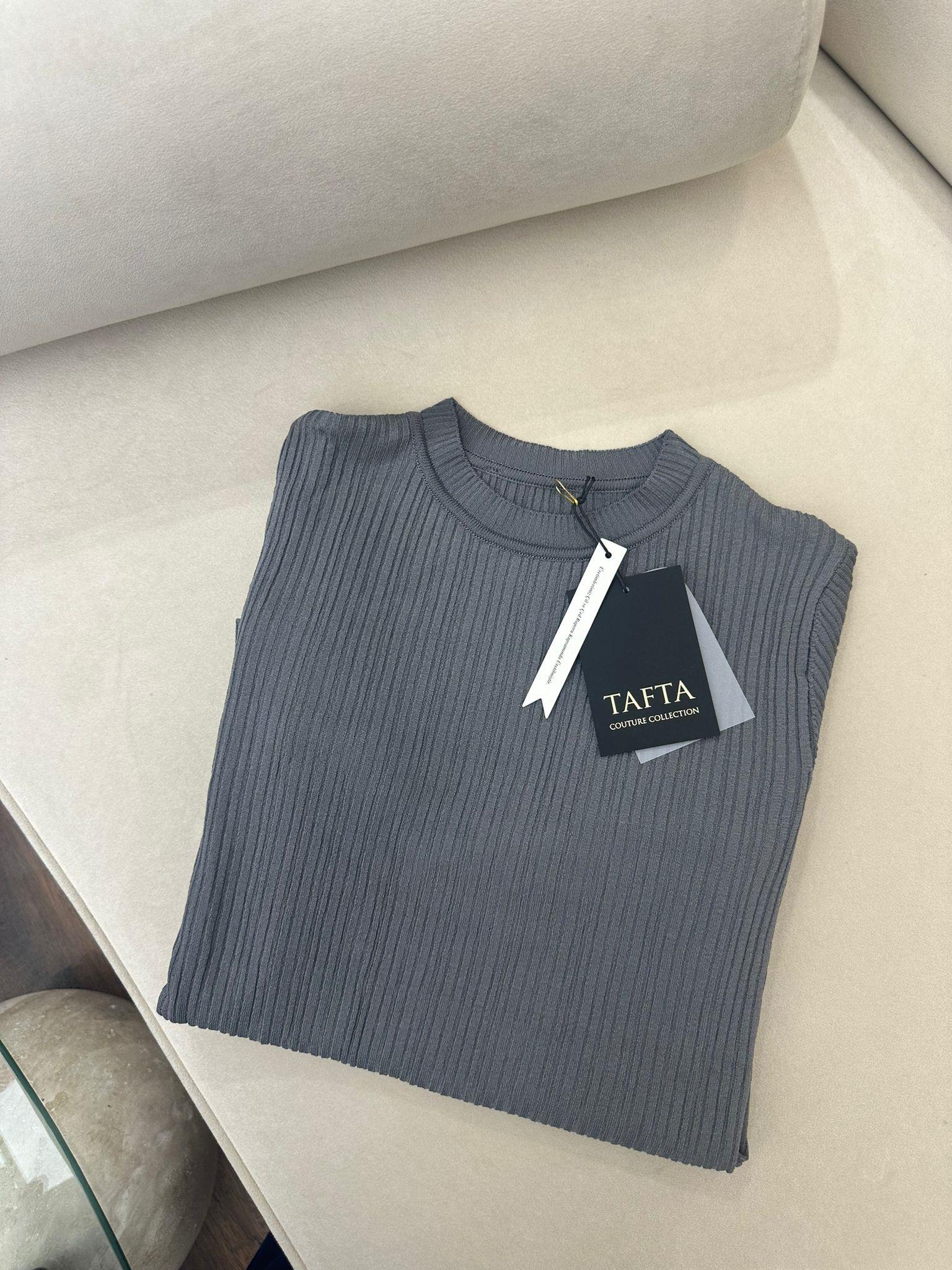 Basic Triko Kazak Gri