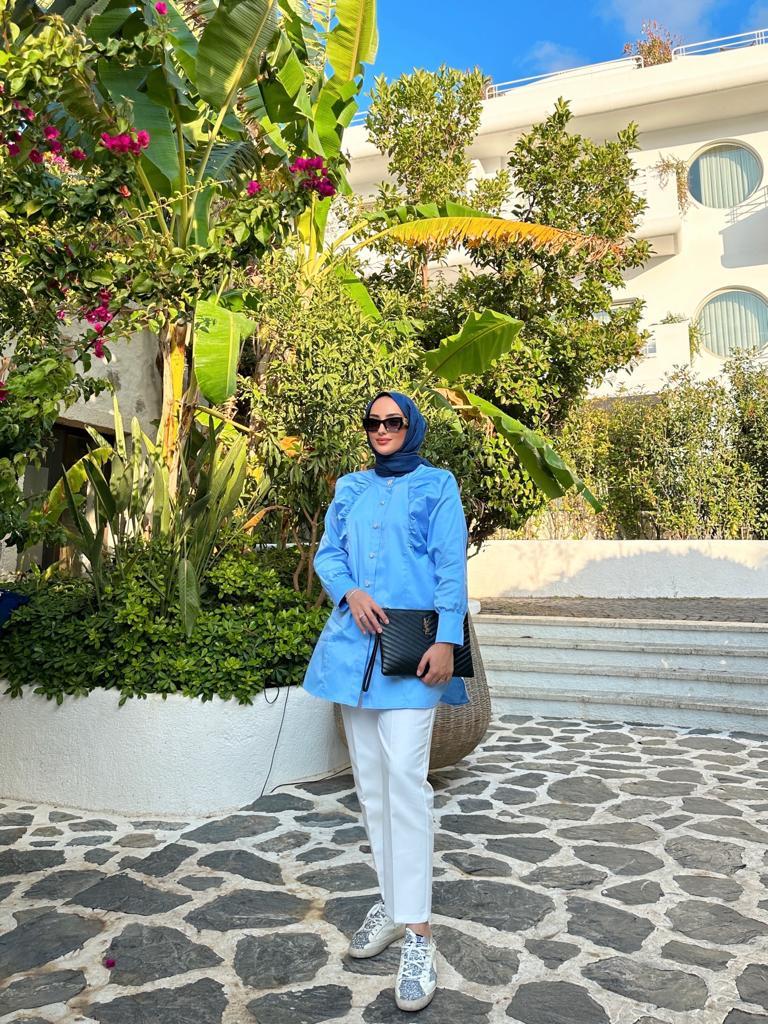 Bebe Mavisi Ahu Gömlek