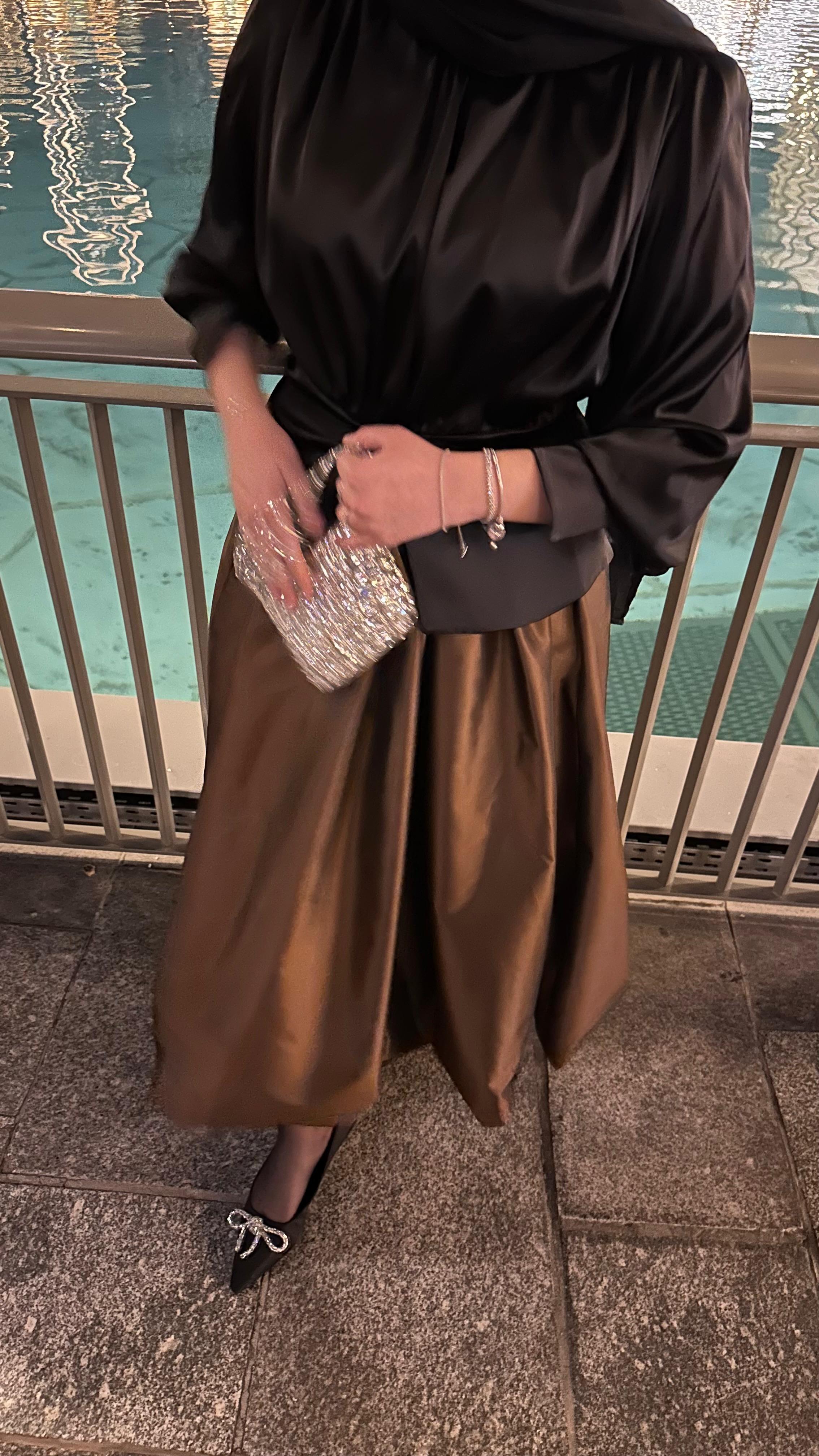 Tafta Balon Etek Acı Kahve