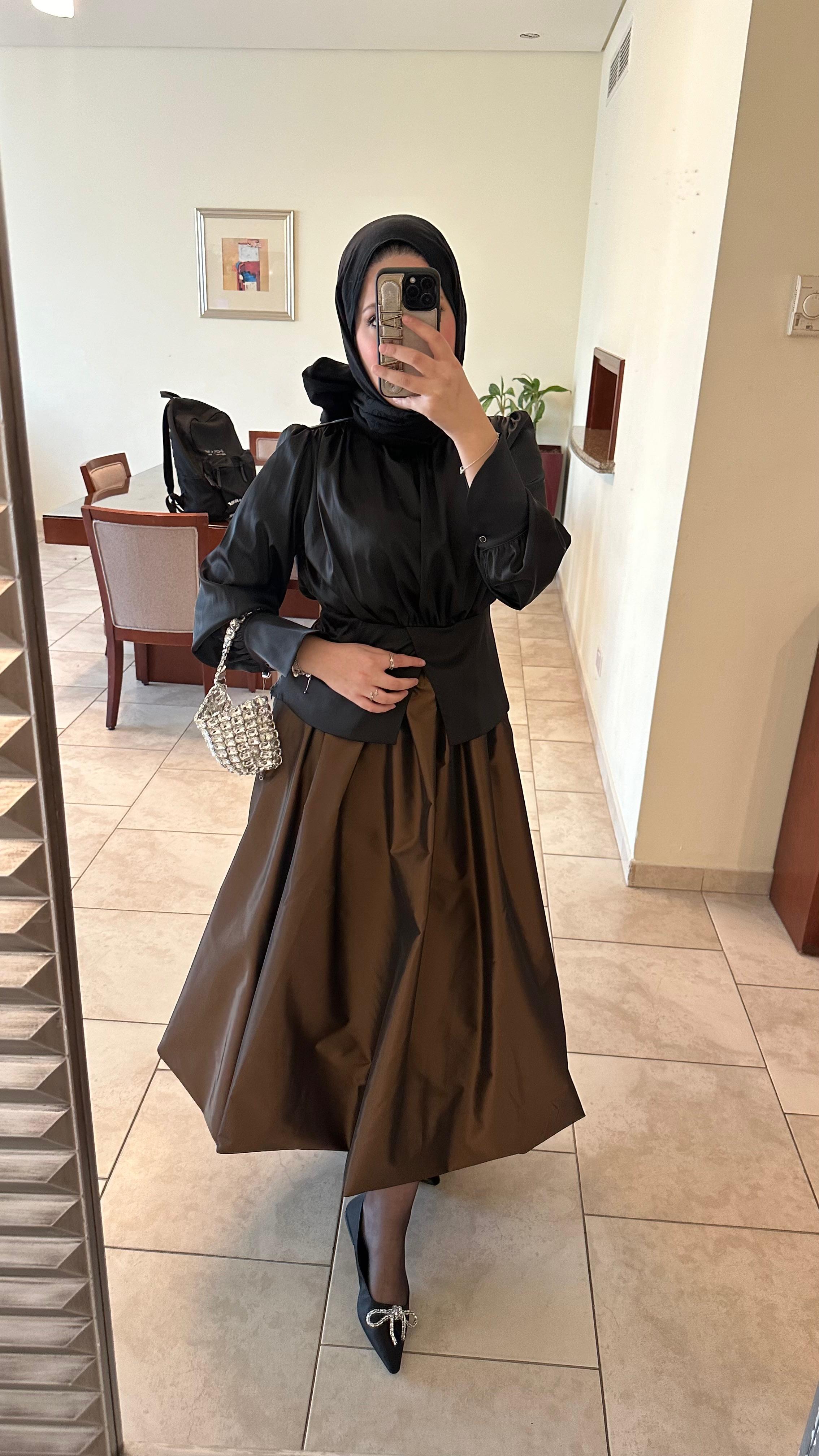 Tafta Balon Etek Acı Kahve