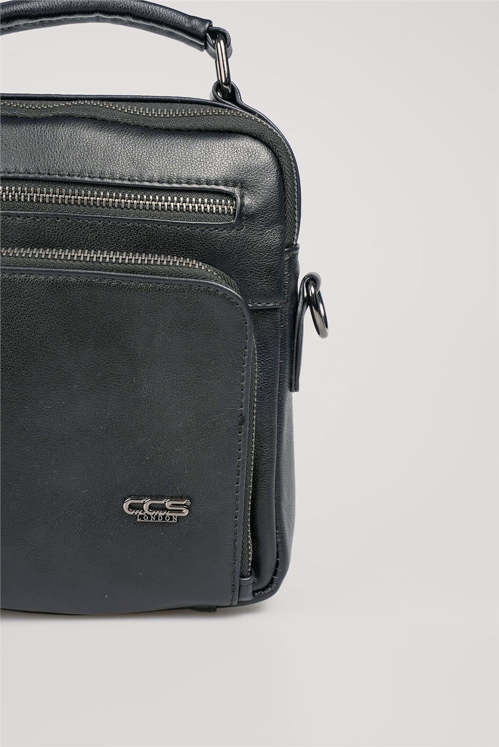 ÇÇS 31593 Hakiki Deri Askılı Çanta