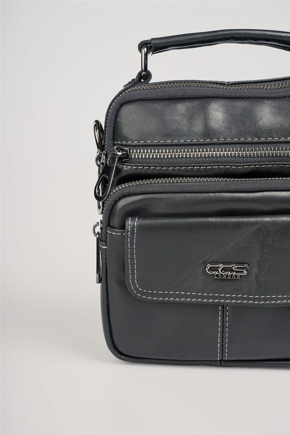 ÇÇS 31607 Hakiki Deri Askılı Çanta