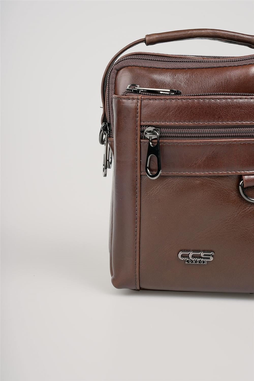ÇÇS 31615 Hakiki Deri Askılı Çanta