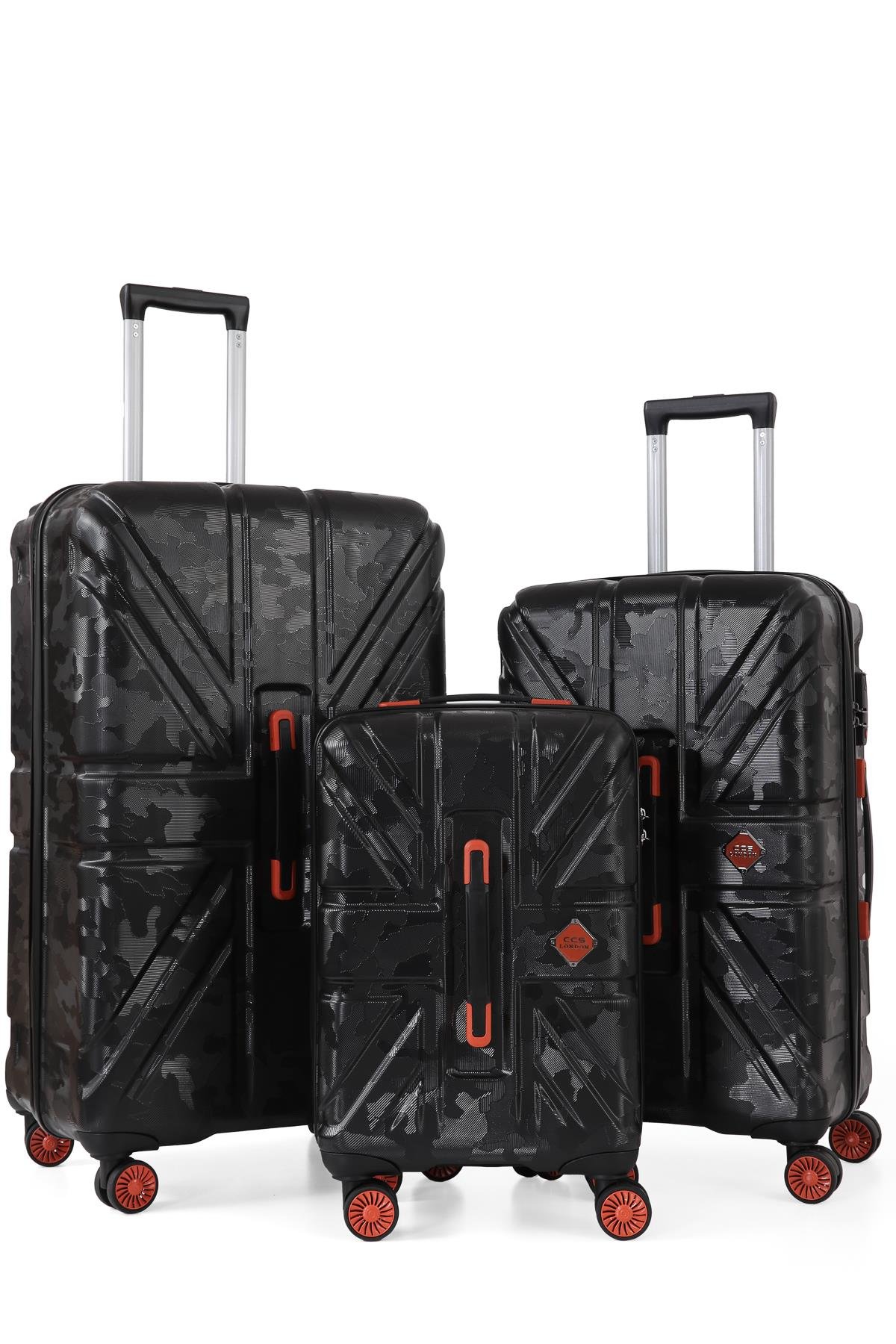 ÇÇS 5243 POLİKARBON & ABS 3 LÜ VALİZ SETİ