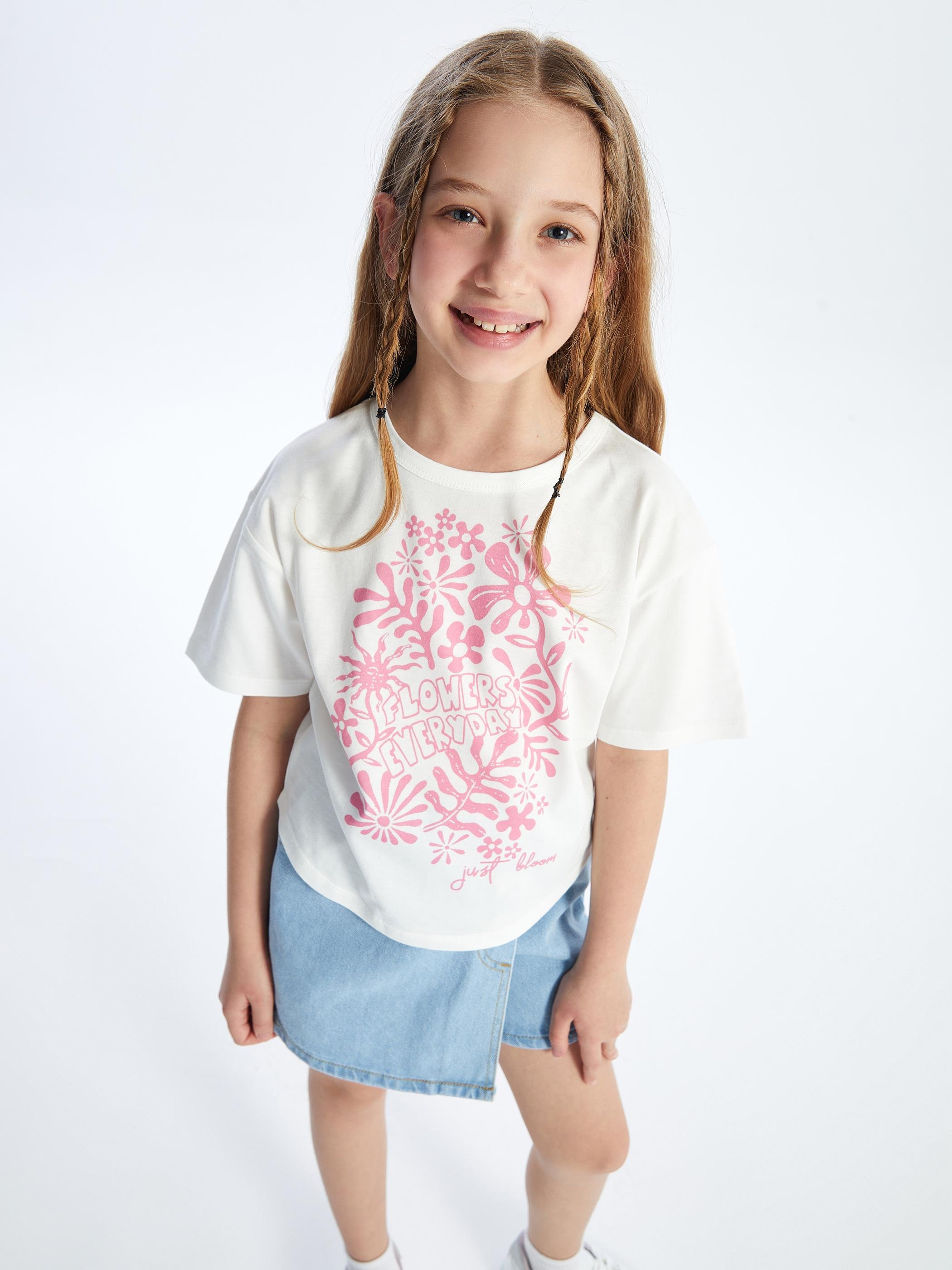 3' lü Set - Örme Baskı Detaylı Tshirt Set 8