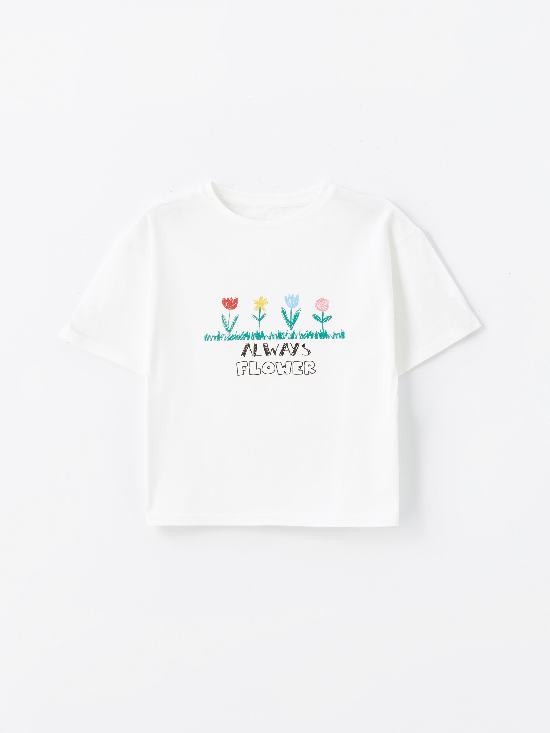 3' lü Set - Örme Baskı Detaylı Tshirt Set 5