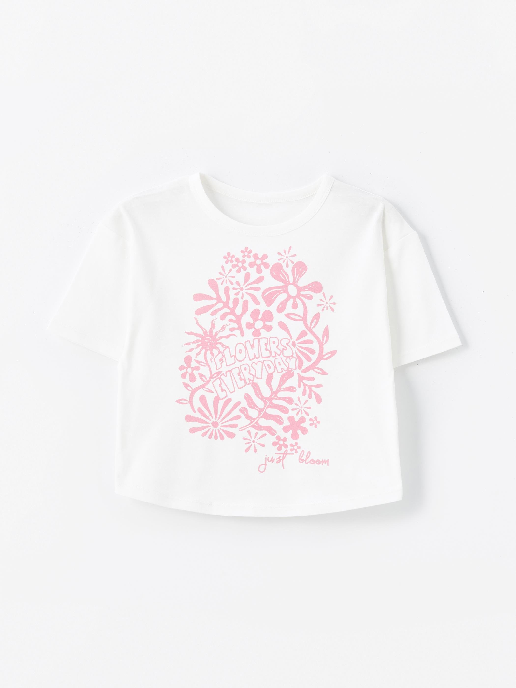 3' lü Set - Örme Baskı Detaylı Tshirt Set 4