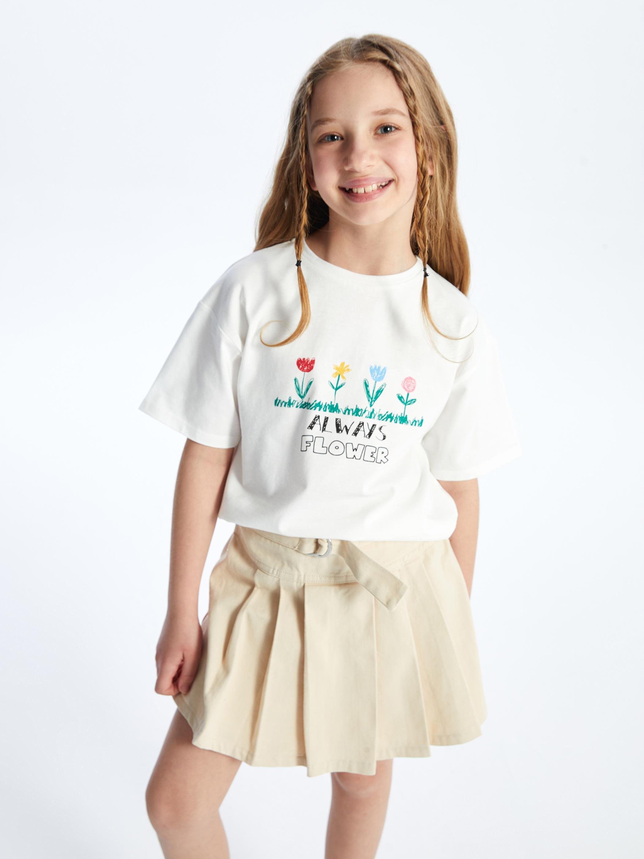 3' lü Set - Örme Baskı Detaylı Tshirt Set 6