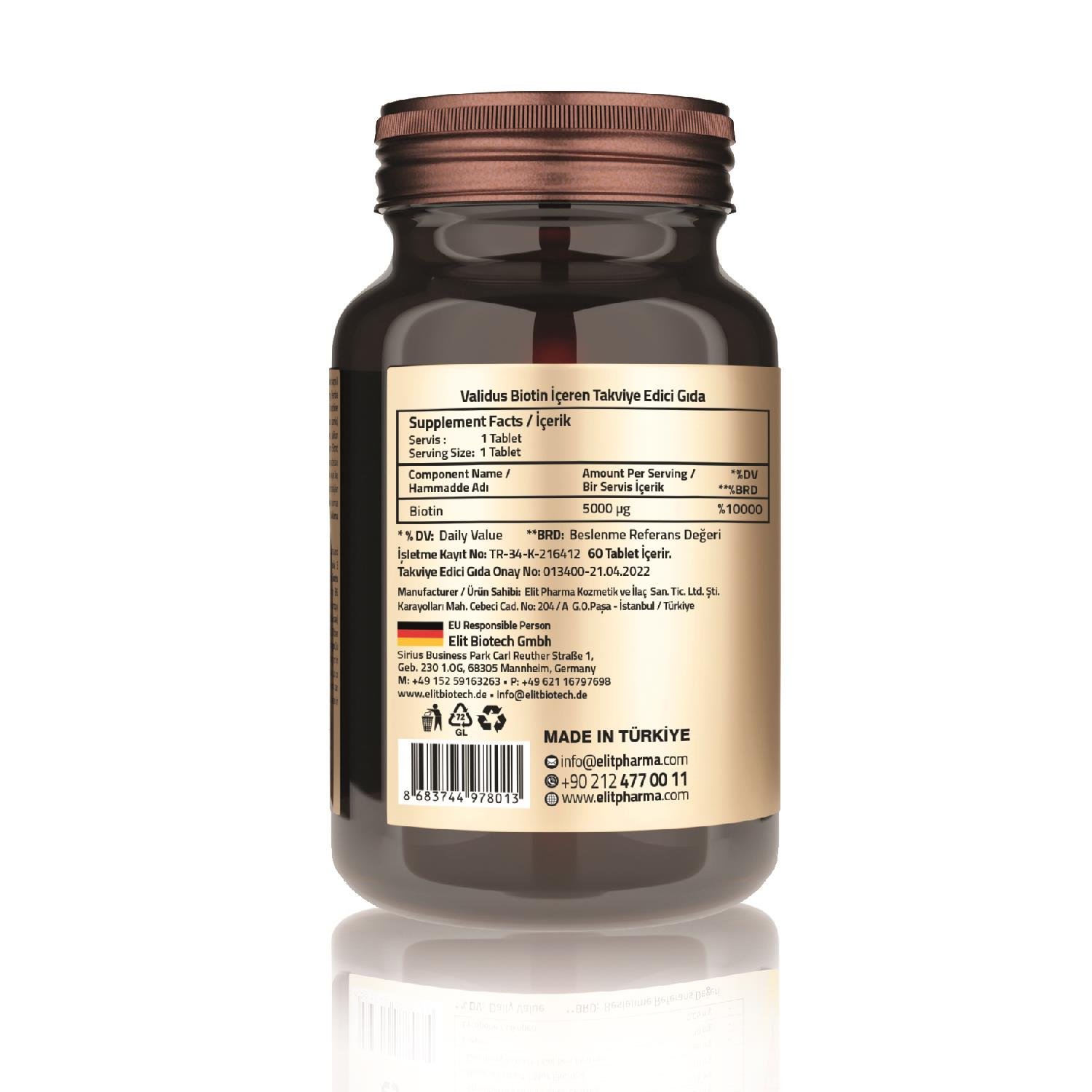 Biotin 5000 Mcg Tablet