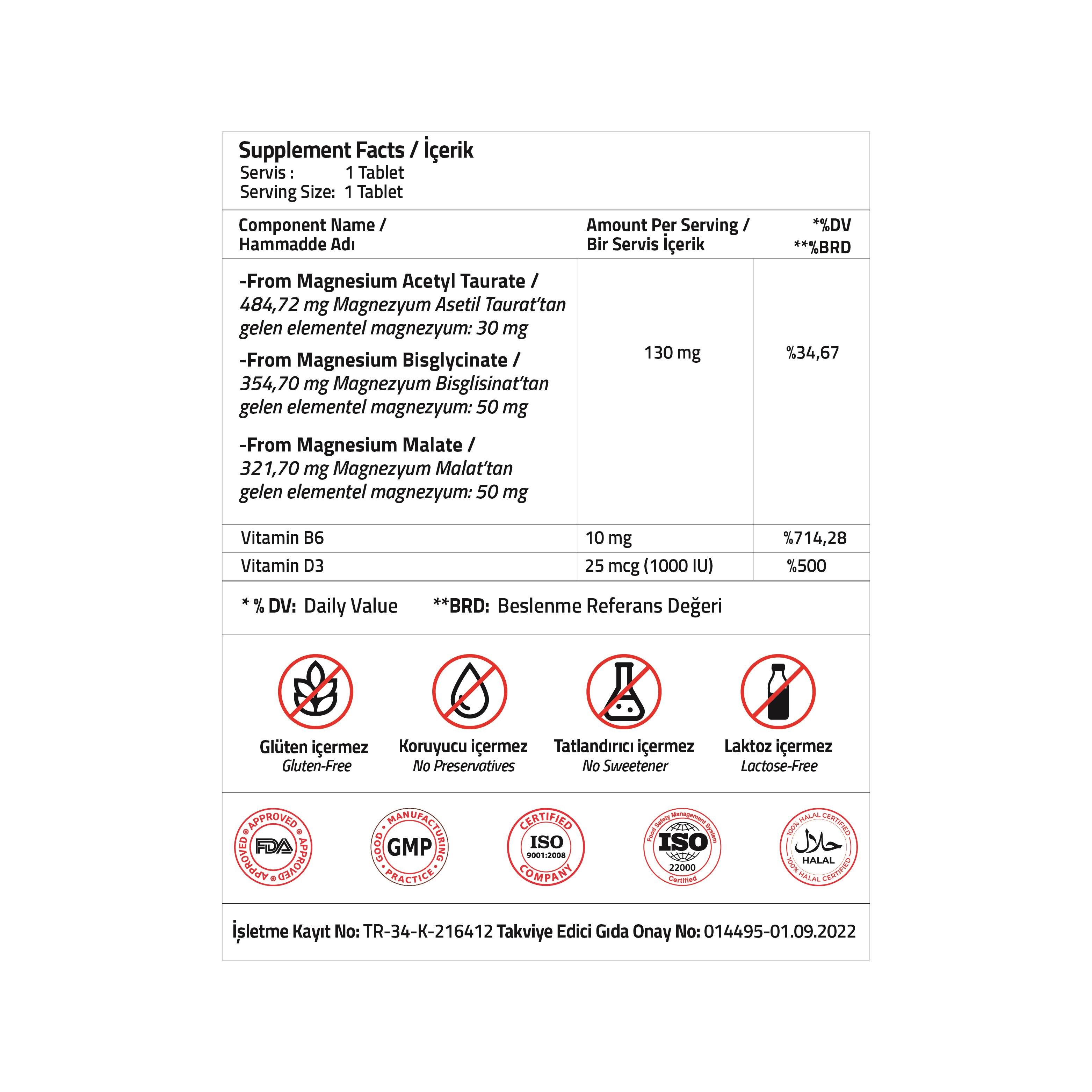 Magnezyum Complex 30 Tablet