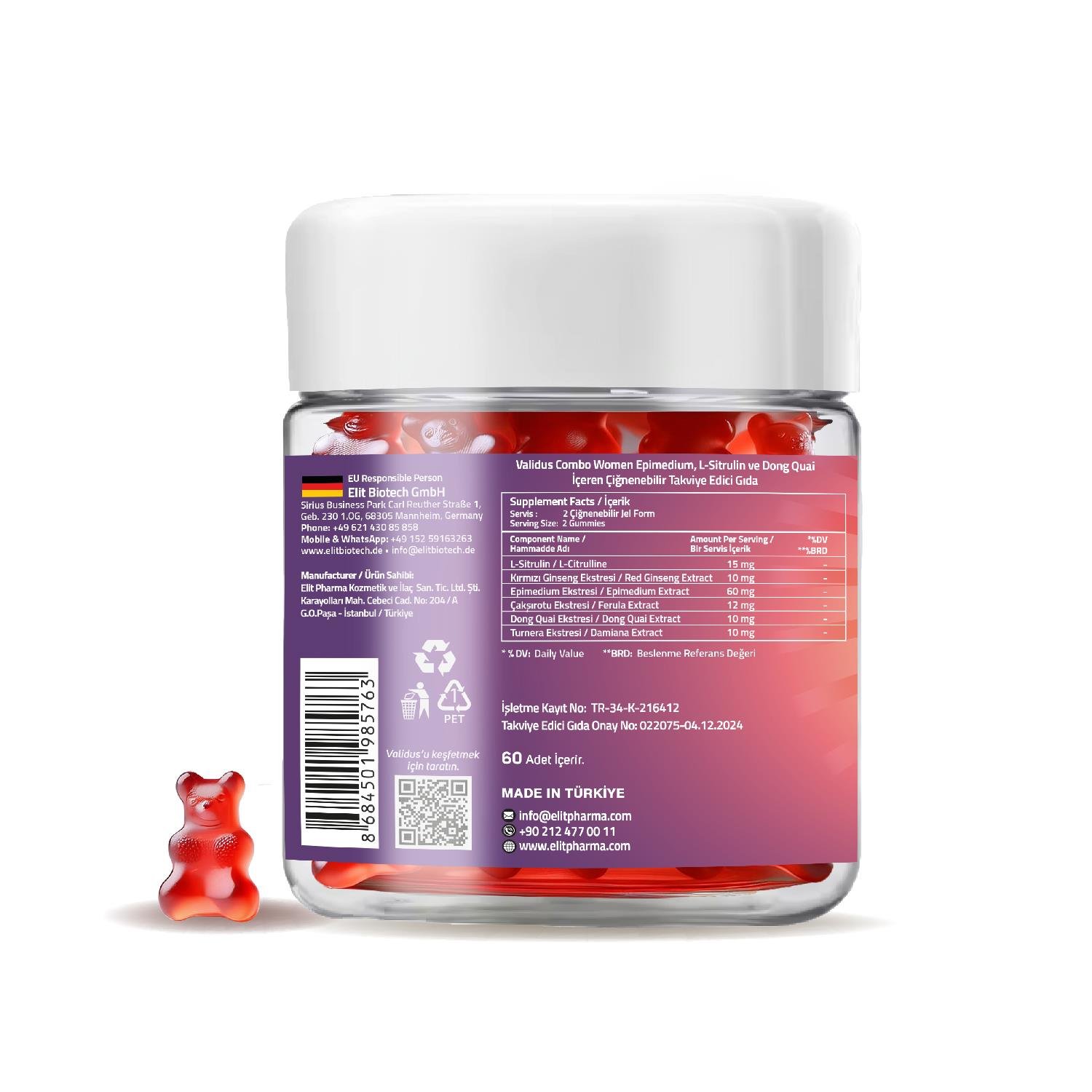 Validus Combo Women 60 Gummies