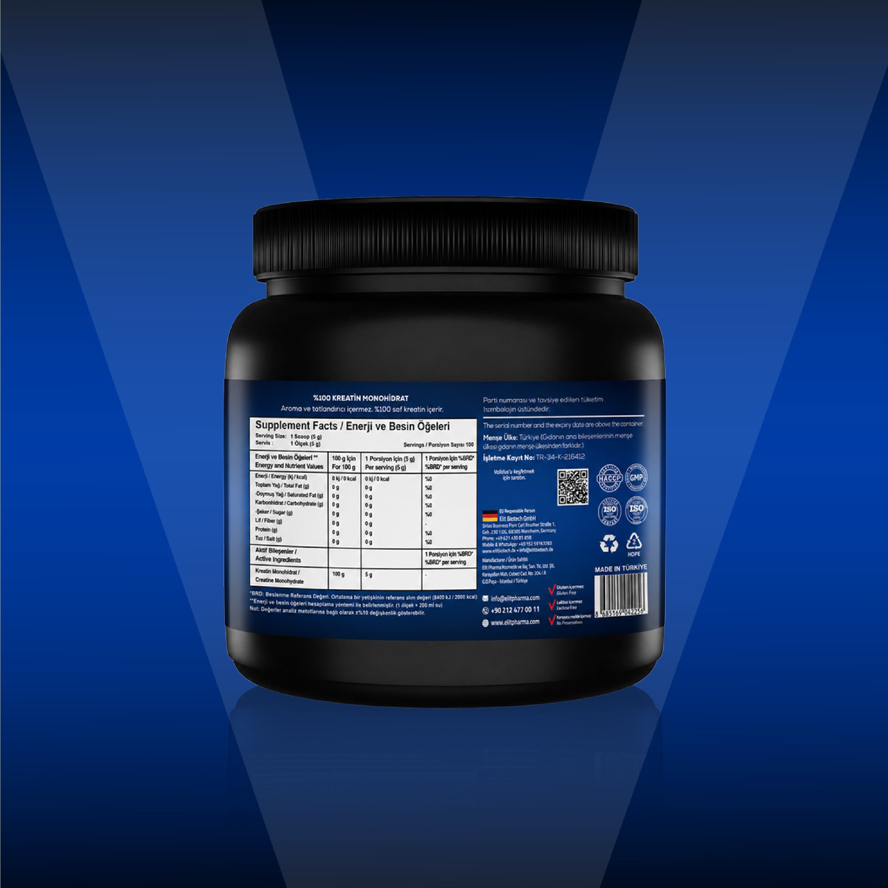 Validus Creatin Monohydrate 500g