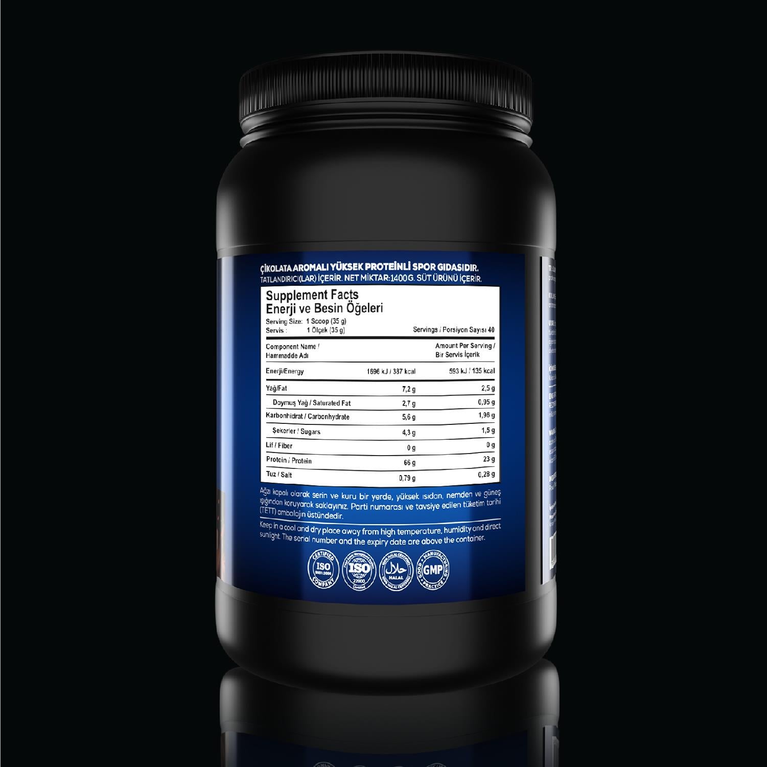Whey Protein Complex 1400 Gr Çikolata Aromalı
