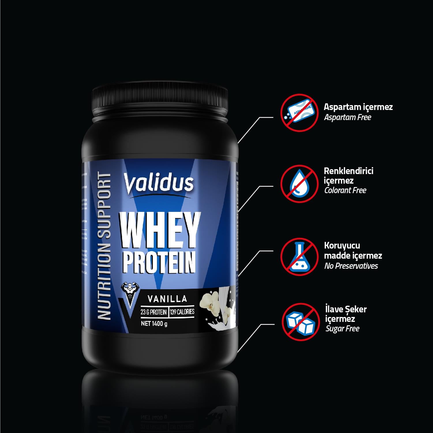 Whey Protein Complex 1400 Gr Vanilya Aromalı