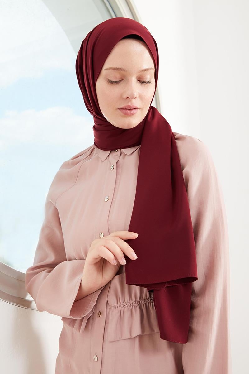 Fivescarf Vişne Medine İpeği Şal