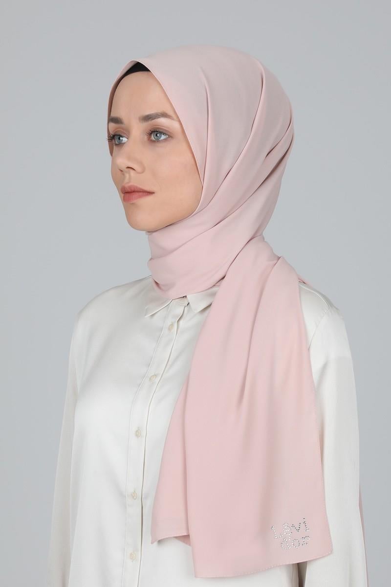 Levidor Açık Pembe Lux Şifon Şal