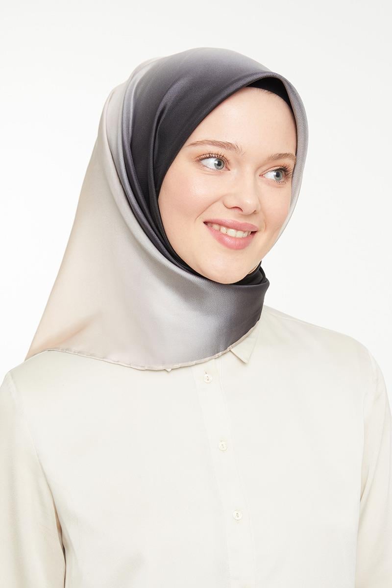 Levidor Açık Somon Twill Saf İpek Eşarp