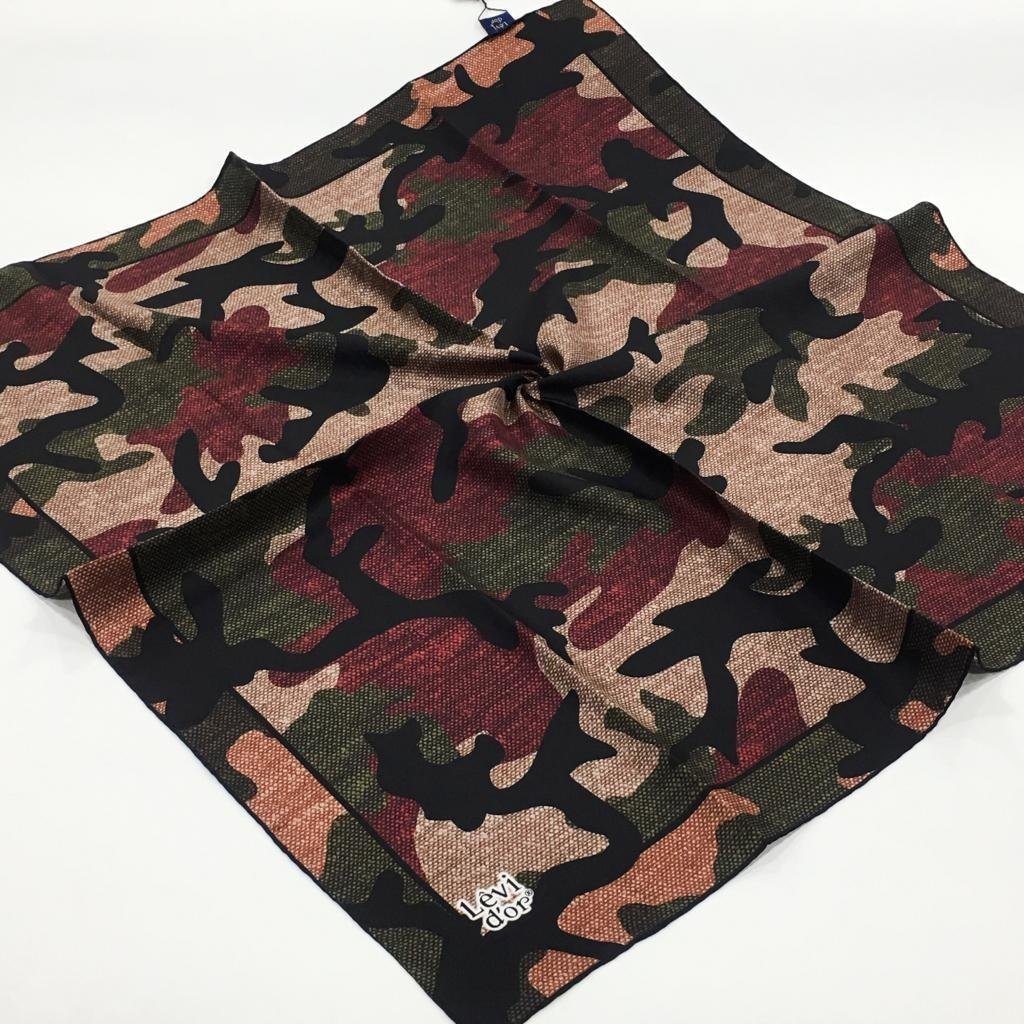 Levidor Bordo Twill Saf İpek Eşarp