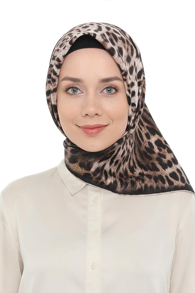 Levidor Ekru Twill İpek Eşarp