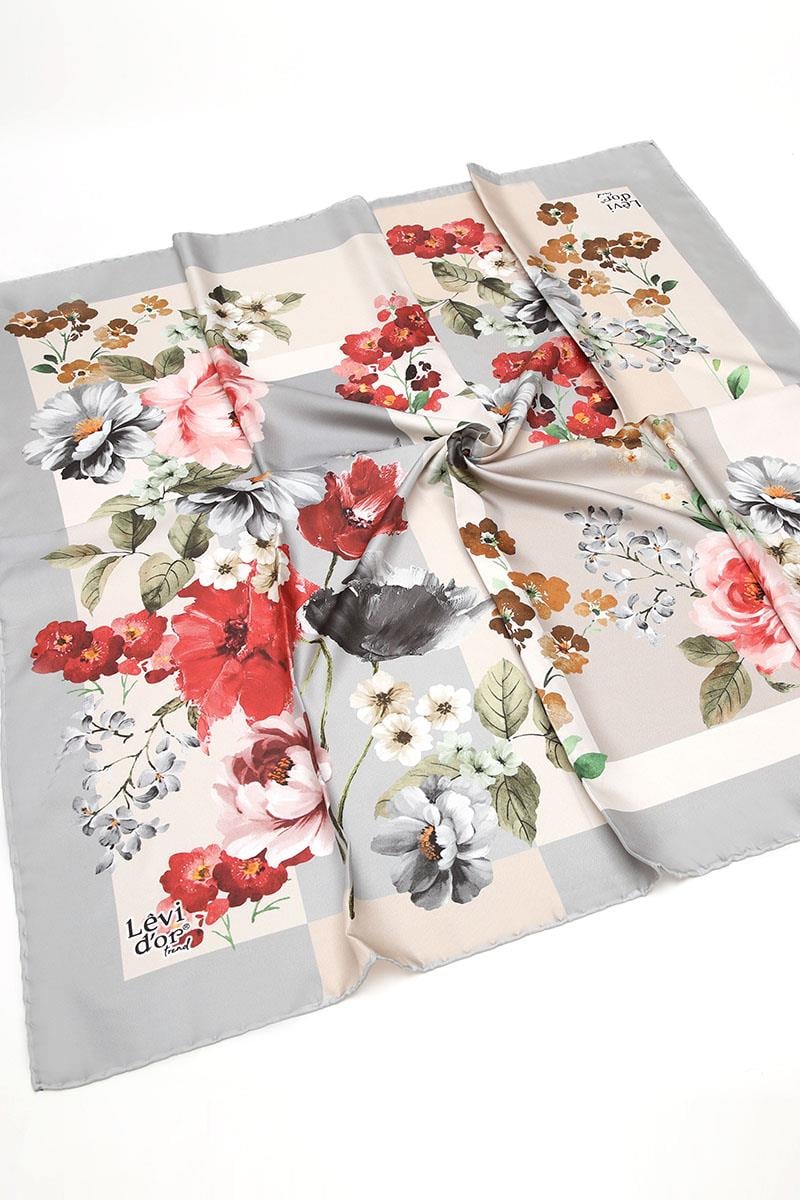 Levidor Gri Trend Twill Eşarp