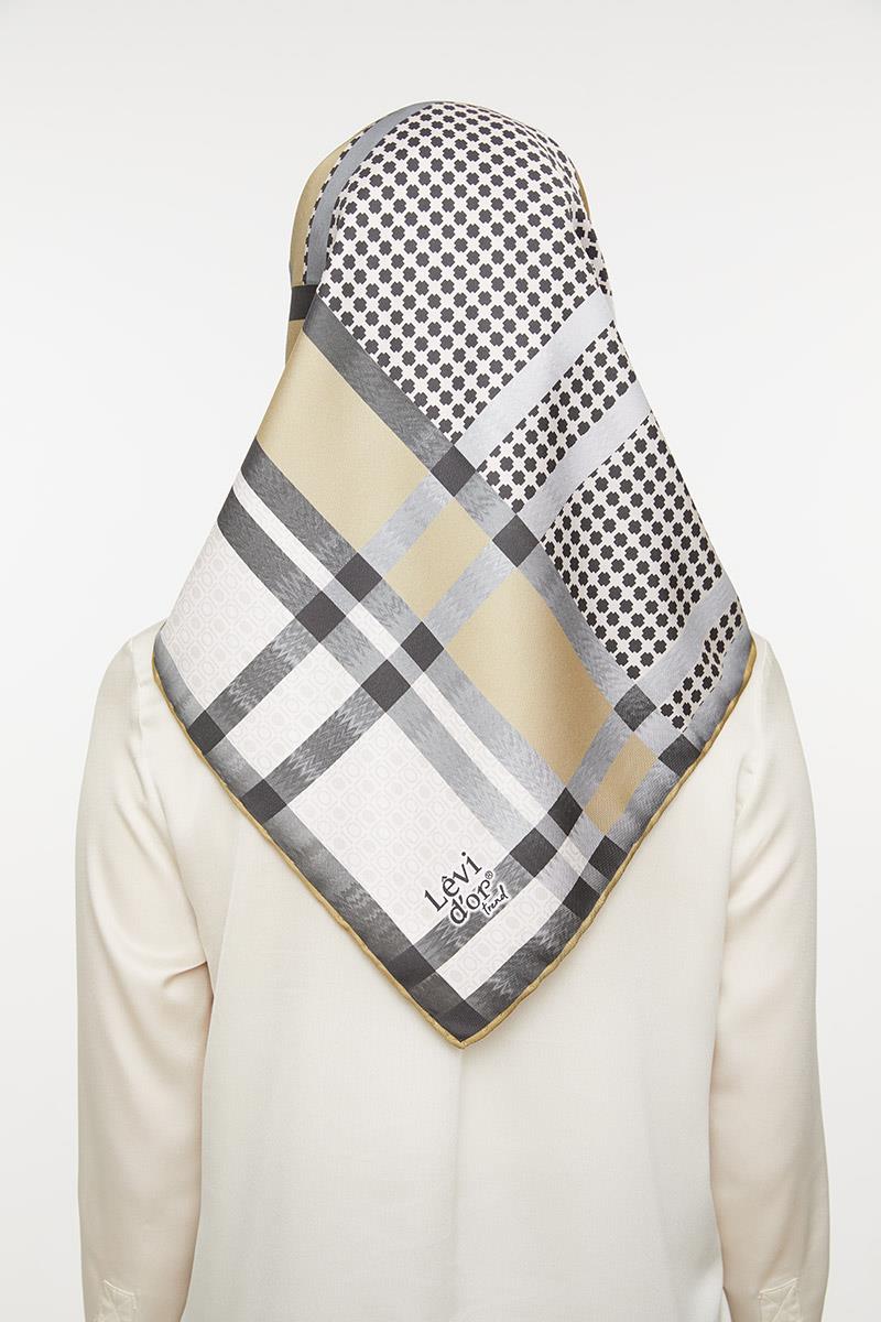 Levidor Gri Trend Twill Eşarp