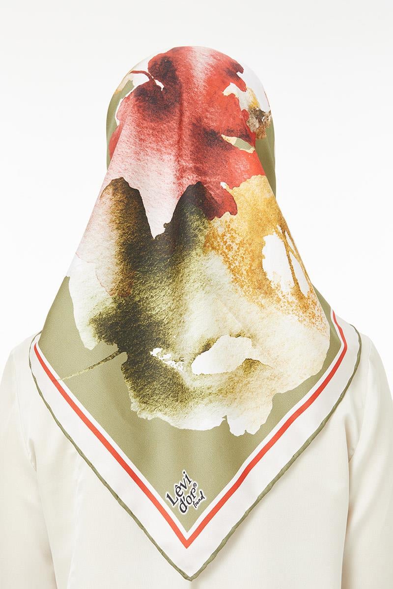 Levidor Haki Trend Twill Eşarp