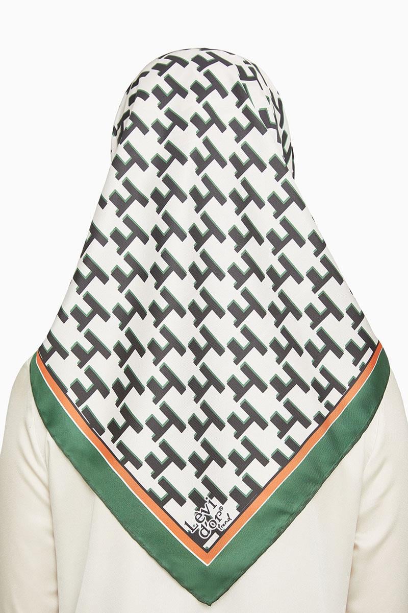 Levidor Haki Trend Twill Eşarp