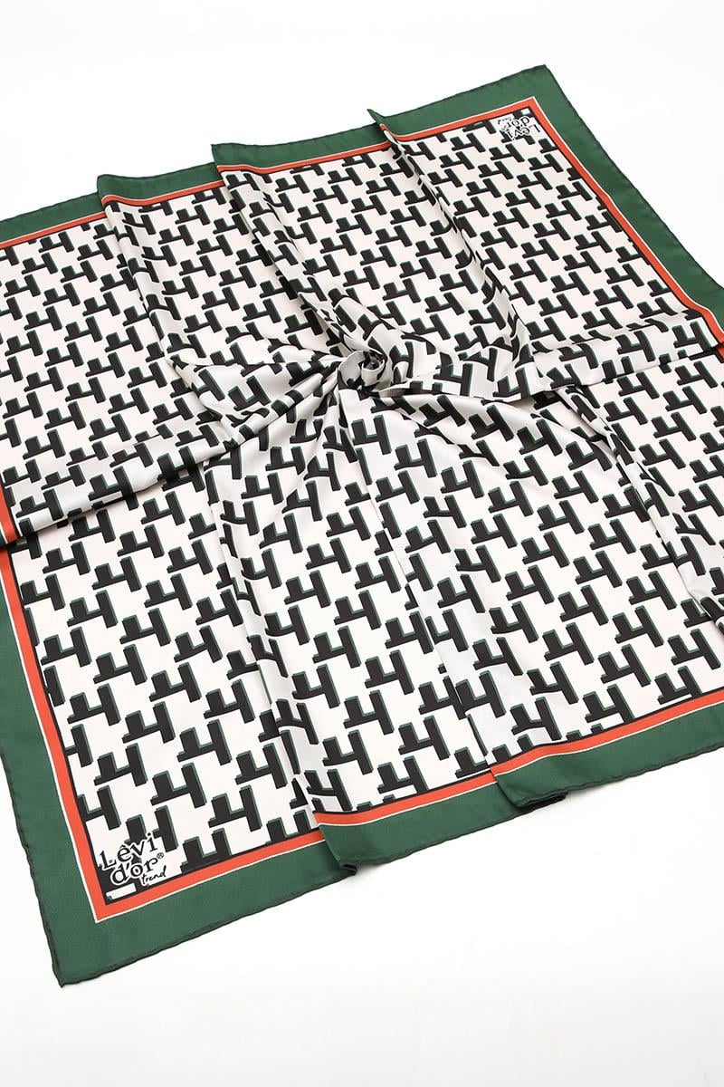 Levidor Haki Trend Twill Eşarp