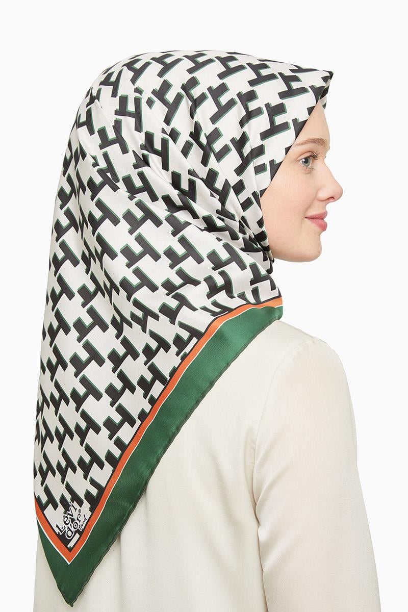 Levidor Haki Trend Twill Eşarp