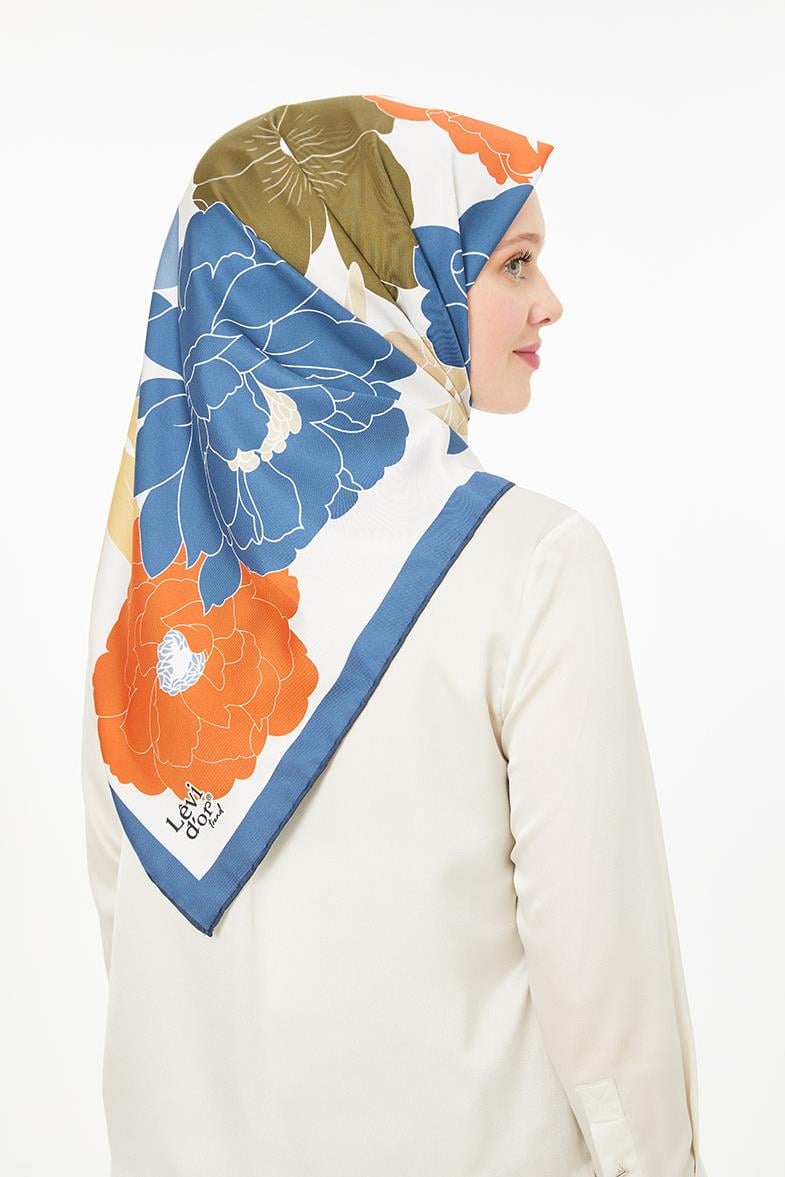 Levidor İndigo Trend Twill Eşarp