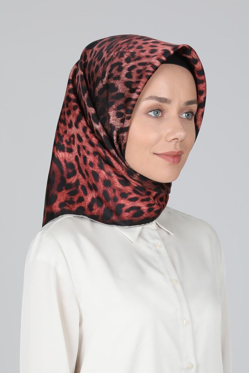 Levidor Kırmızı Twill İpek Eşarp