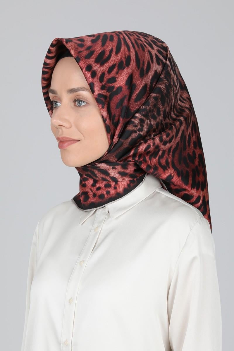 Levidor Kırmızı Twill İpek Eşarp