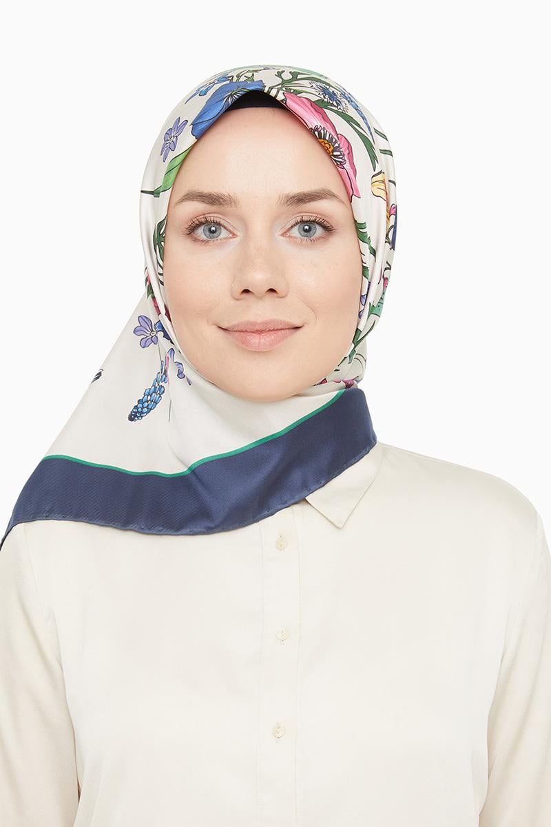 Levidor Lacivert Trend Twill Eşarp