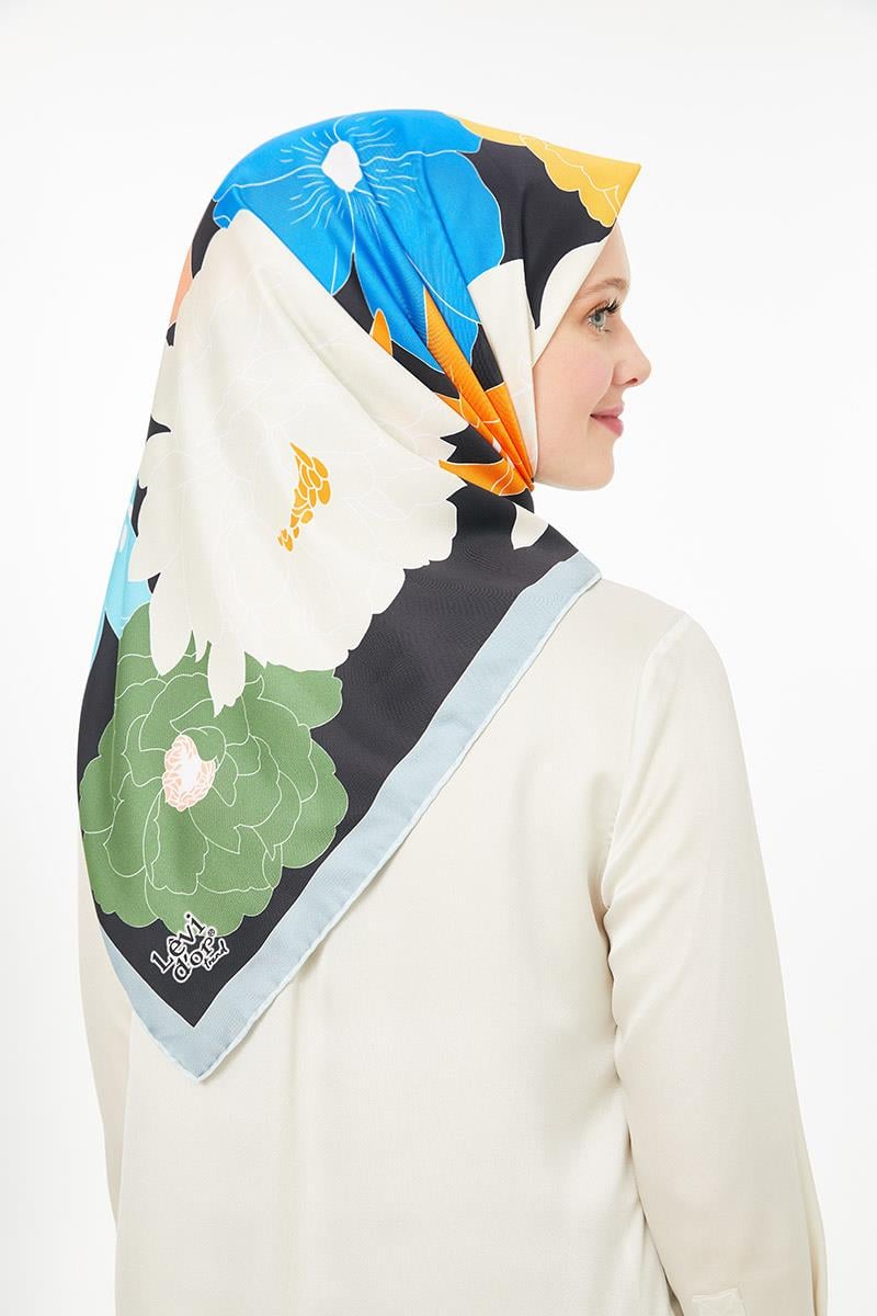 Levidor Mavi Trend Twill Eşarp