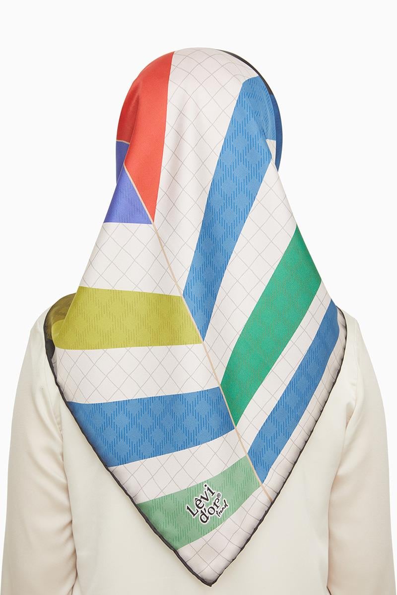 Levidor Mavi Trend Twill Eşarp