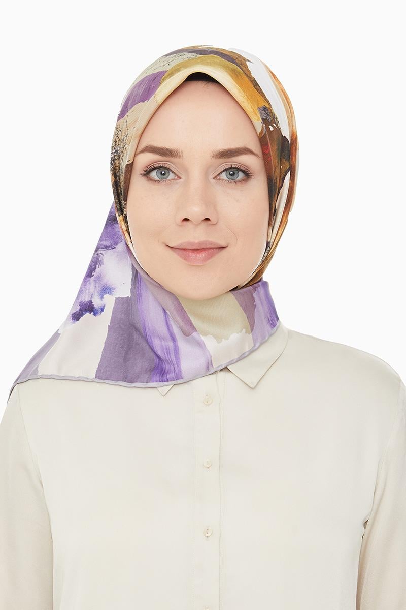 Levidor Menekşe Trend Twill Eşarp