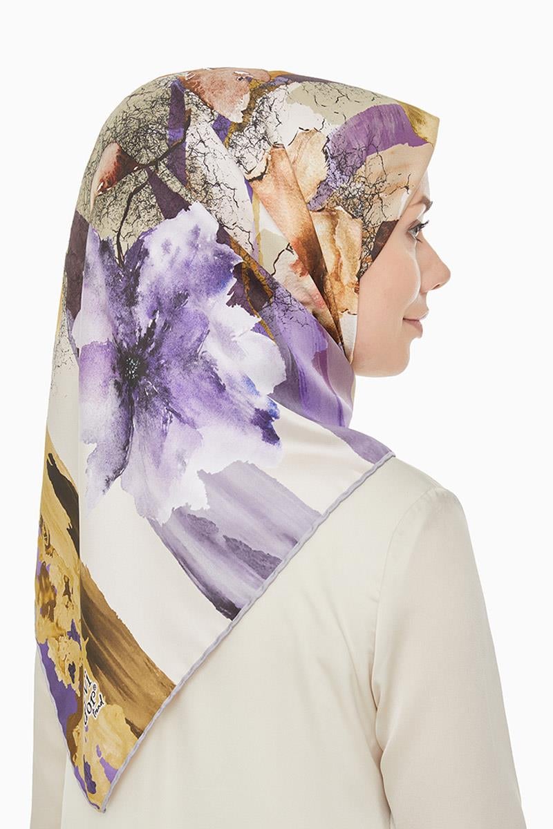 Levidor Menekşe Trend Twill Eşarp