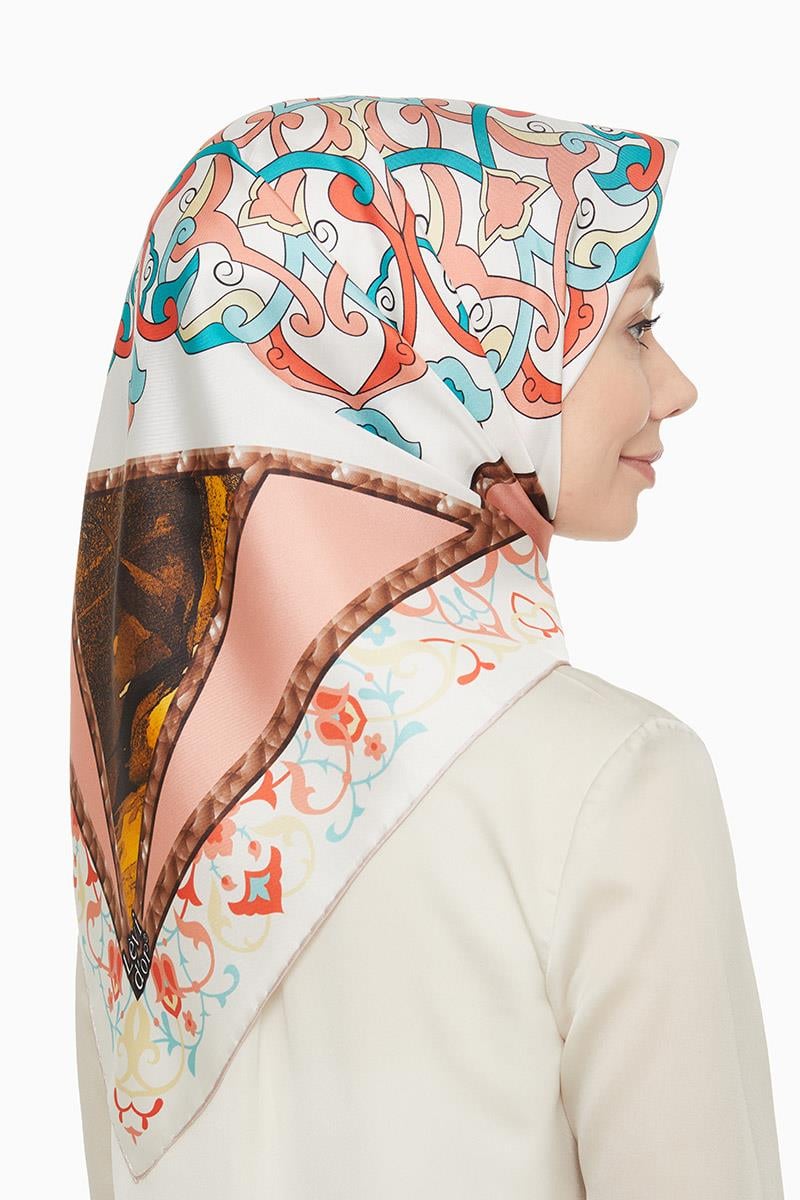 Levidor Mercan Twill Saf İpek Eşarp