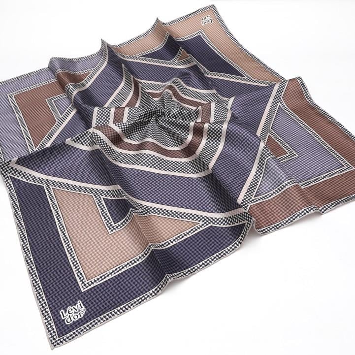 Levidor Mor Twill Saf İpek Eşarp
