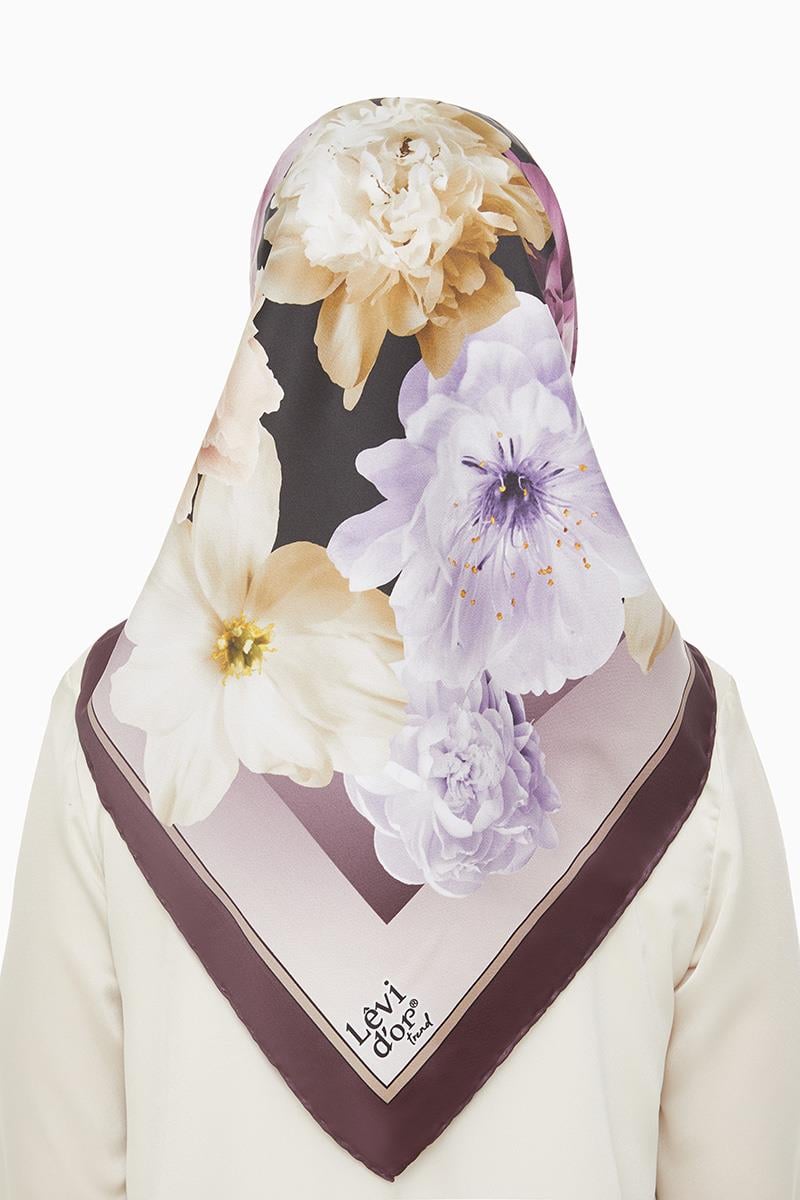 Levidor Mürdüm Trend Twill Eşarp