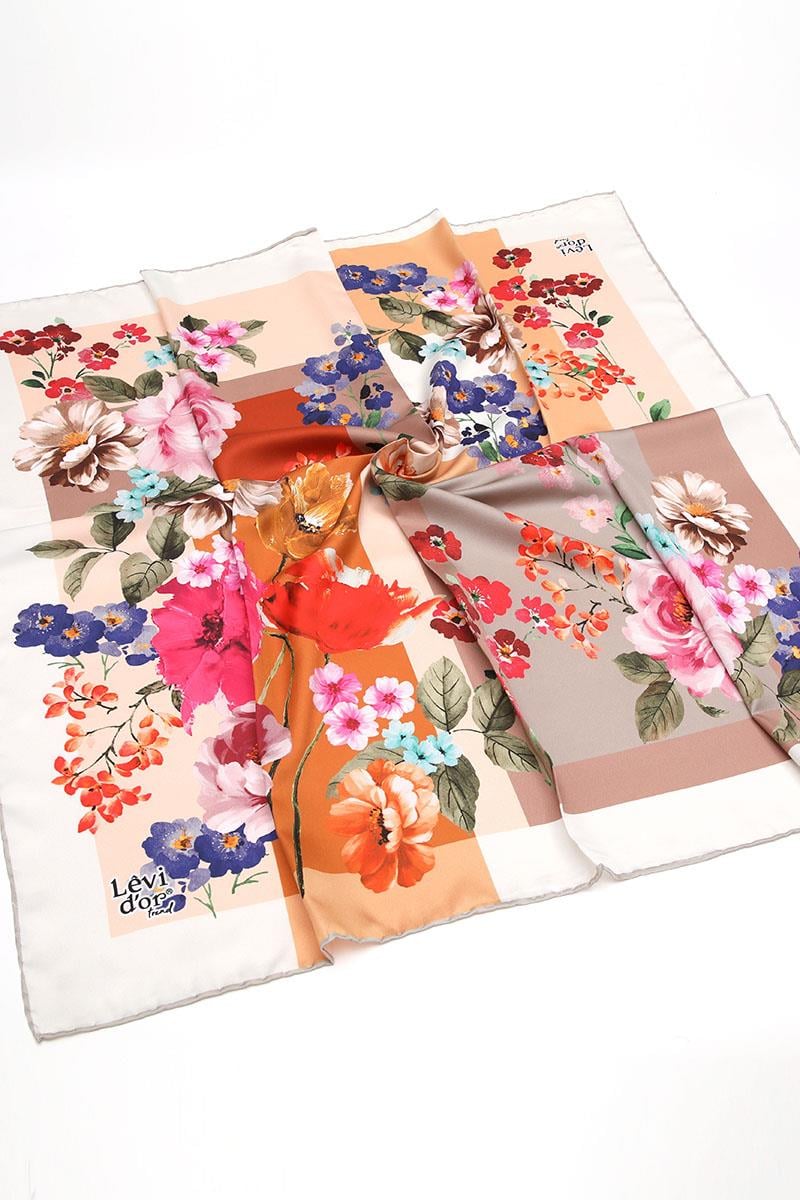 Levidor Nar Çiçeği Trend Twill Eşarp