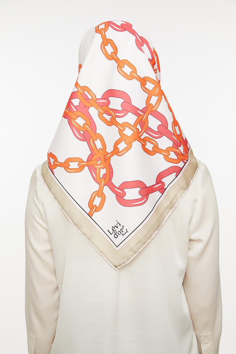 Levidor Nar Çiçeği Trend Twill Eşarp