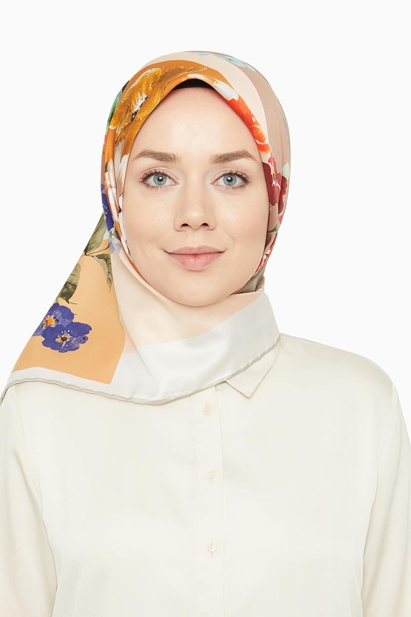 Levidor Nar Çiçeği Trend Twill Eşarp