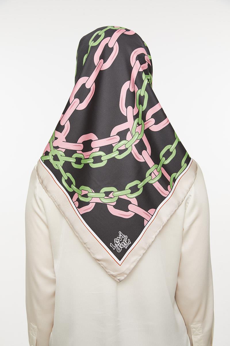 Levidor Pembe Trend Twill Eşarp