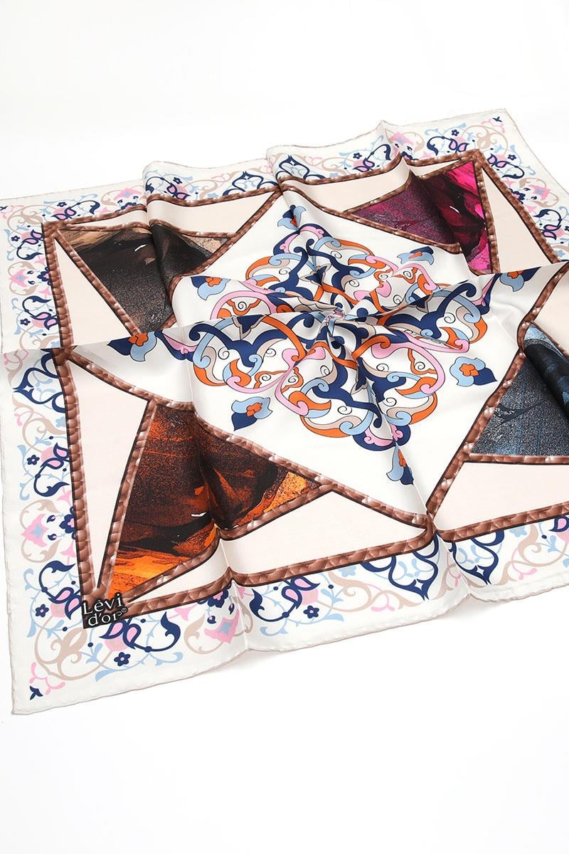 Levidor Pembe Twill Saf İpek Eşarp